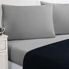 Jogo De Cama Lençol 4 Peças Casal Azul Marinho Cinza