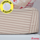 Jogo De Cama Lençol 4 Peças Casal Com Elástico Estampado 138x