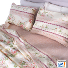 Jogo De Cama Lençol 4 Peças Queen Com Elástico Estampado 158x