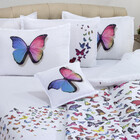 Jogo De Cama Lençol Borboletas Percal 180 Fios Queen Size 04