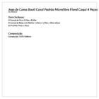 Jogo De Cama Lençol Bouti Casal Padrão 04 Peças Floral Caqui