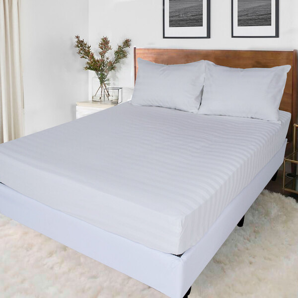 Jogo De Cama Lençol Casal 3 Peças 100 Algodão 300 Fios 138x18