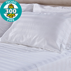 Jogo De Cama Lençol Casal 3 Peças 100 Algodão 300 Fios 138x18