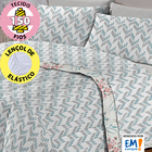 Jogo De Cama Lençol Casal 4 Peças 150 Fios Antialérgico Cames