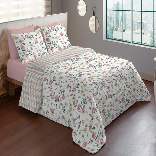 Jogo De Cama Lençol Casal 4 Peças 150 Fios Antialérgico Cames