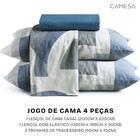 Jogo De Cama Lençol Casal 4 Peças 150 Fios Antialérgico Camesa