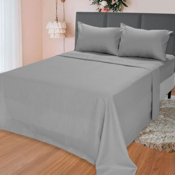 Jogo De Cama Lençol Casal Antialérgico 4 Peças 138x188x30cm B