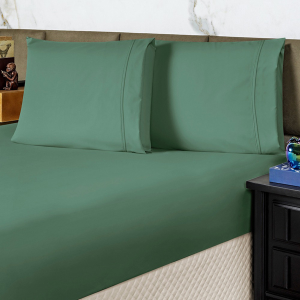 Jogo De Cama Lençol Casal Conforto Percal 300 Fios 3 Peças -