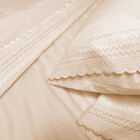 Jogo De Cama Lençol Casal Micro Percal 300 Fios Com 4 Peças P