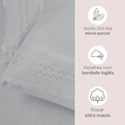 Jogo De Cama Lençol Casal Micro Percal 300 Fios Com 4 Peças P
