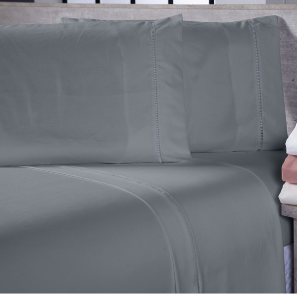 Jogo De Cama Lençol Casal Padrão Sofist Ponto Palito 400 Fios