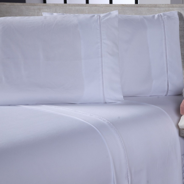 Jogo De Cama Lençol Casal Padrão Sofist Ponto Palito 400 Fios