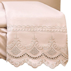 Jogo De Cama Lençol Casal Supremo Micropercal 300 Fios - Rosê