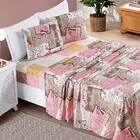 Jogo De Cama Lençol Dallas Solteiro Microfibra 3 Peças - Rosê