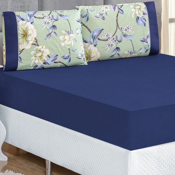 Jogo De Cama Lençol Diamond Solteiro Tecido Micro Percal 200