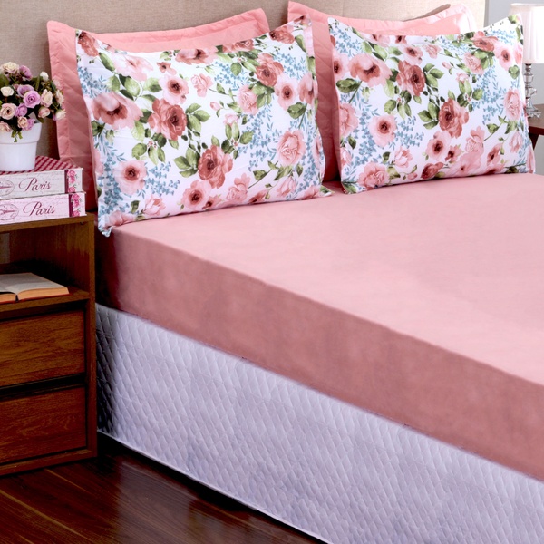 Jogo De Cama Lençol Garden 03 Peças Casal Queen Buque