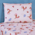 Jogo De Cama Lençol Kids Solteiro Unicórnio 2 Peças  - 100% P