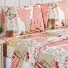 Jogo De Cama Lençol King 04 Peças Rose