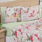 Jogo De Cama Lençol King 4 Peças Verde Killy