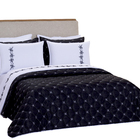 Jogo De Cama Lençol Luan 04 Peças Queen - Preto [f101]