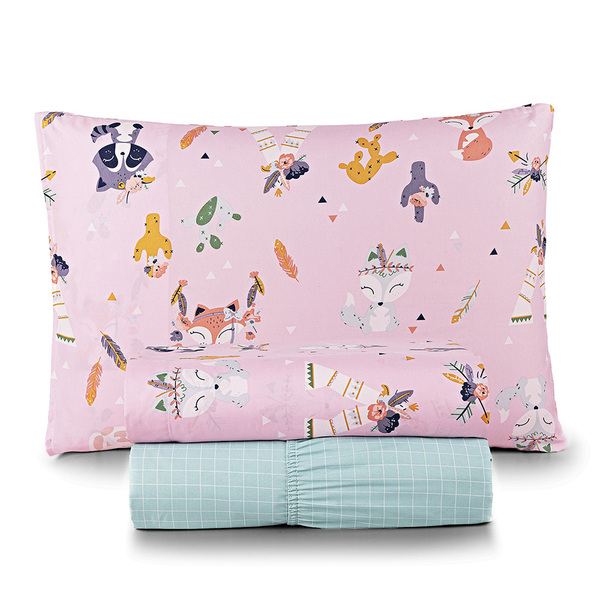 Jogo De Cama Lençol Lutti Solteiro Infantil 200 Fios Estampad