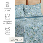 Jogo De Cama Lençol Queen 4 Peças 150 Fios Microfibra Antialé