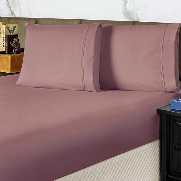 Jogo De Cama Lençol Queen Conforto Percal 300 Fios 3 Peças -