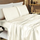 Jogo De Cama Lençol Romance Casal Queen 04 Peças Tecido Cetim