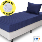 Jogo De Cama Lençol Solteiro 2 Peças 100 Algodão 300 Fios 88x