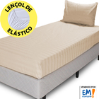 Jogo De Cama Lençol Solteiro 2 Peças 100 Algodão 300 Fios 88x