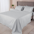 Jogo De Cama Lençol Solteiro Micro Percal 300 Fios Com 3 Peça