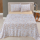 Jogo De Cama Lençol Sonho Bom Queen Em Malha 4 Peças - Caqui