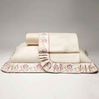 Jogo De Cama Lençol Versatil Queen 4 Peças - Palha - 80% Algo