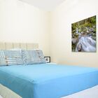 Jogo De Cama Malha 100% Algodão 3 Peças Queen Azul  Casa Dona