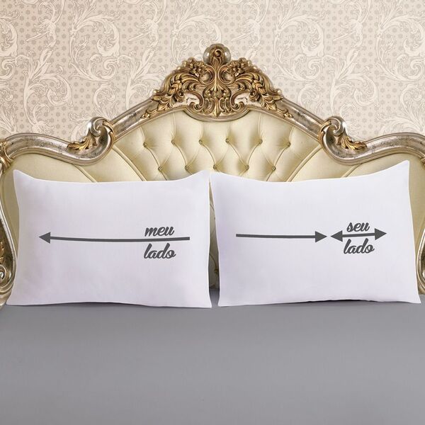 Jogo De Cama Malha Lado A Lado Cinza Casal 100% Algodão 03 Pe