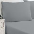 Jogo De Cama Malha Lençol 3 Peças King Cinza