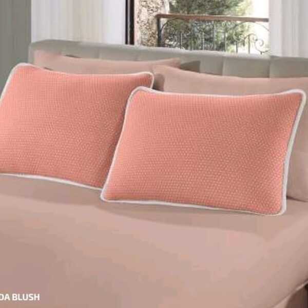 Jogo De Cama Malha Pr Ciranda Blush 3 Peças  Casal 3 Peças