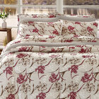 Jogo De Cama Melodie Floral Caqui Malha King 04 Peças - 100%