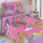 Jogo De Cama Microfibra Solteiro Barbie Reinos Mágicos Lepper