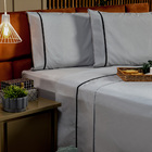 Jogo De Cama Milano Liso King 04 Peças - Percal 200 Fios C/ V