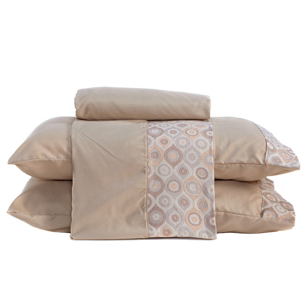 Jogo De Cama Modena Jacquard Queen 04 Peças - Percal 400 Fios