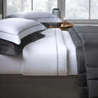 Jogo De Cama Monaco Kacyumara 300 Fios Branco / Cinza - Casal