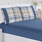 Jogo De Cama Naturale Solteiro Tecido Micropercal Xadrez 200