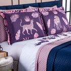 Jogo De Cama Onça Branco/rosê Casal Padrão 04 Peças - Percal