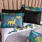 Jogo De Cama Onça Branco/verde Casal Padrão 04 Peças - Percal