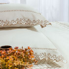 Jogo De Cama Palha 200 Fios 100% Algodão Casal 4 Peças 2,60m