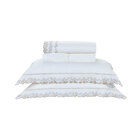 Jogo De Cama Palha 200 Fios 100% Algodão Casal 4 Peças 2,60m