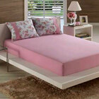 Jogo De Cama Panosul King Malha Decorata 3 Peças Rosa