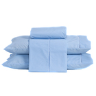 Jogo De Cama Ponto Palito Liso King 04 Peças - Percal 200 Fio