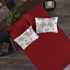 Jogo De Cama Portallar Casal Malha Angélica 3 Pçs Vermelho